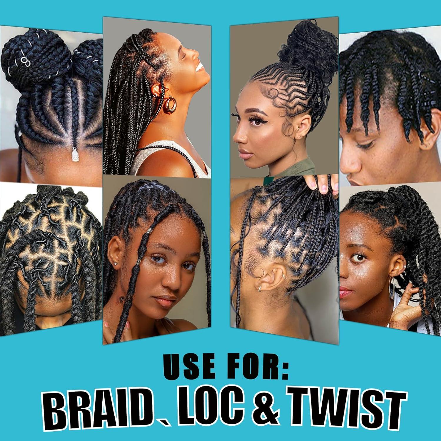 image88OZ Strong Hold Braiding Gel for Twists Locs Cornrows Tames Frizz High Shine No Flake Easy Edge Controlbraid gel16oz Tea Tree