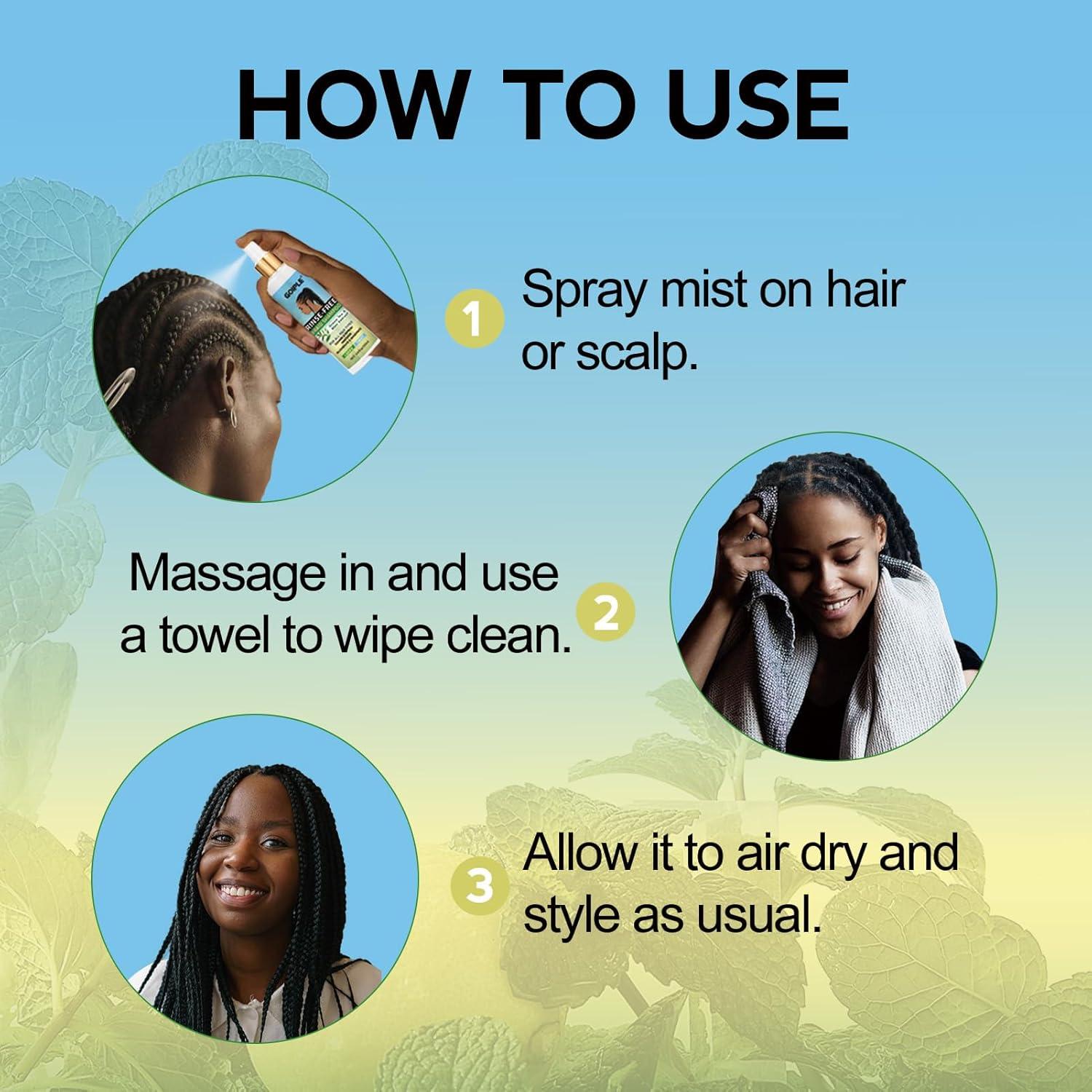 imageBraid Foam Control Mousse Braiding Mousse NoWater Braid Shampoo for Braids Twist Locs Hair Foaming No Flake Extra Hold RinseFree Dreadlock Shampoo for BuildUp Odor Itch amp Flakes2PCSbraid shampoo68fl oz