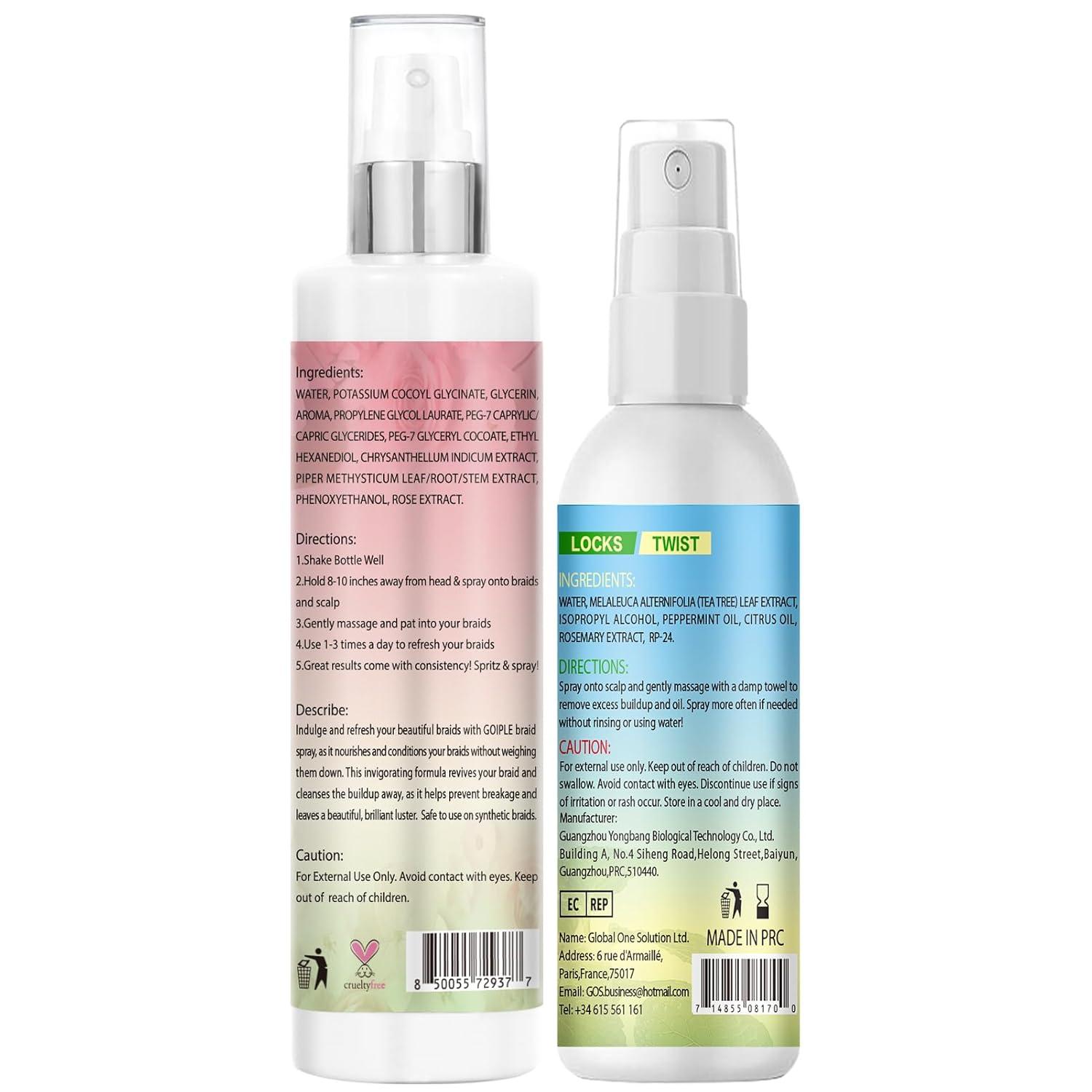 imageBraid Foam Control Mousse Braiding Mousse NoWater Braid Shampoo for Braids Twist Locs Hair Foaming No Flake Extra Hold RinseFree Dreadlock Shampoo for BuildUp Odor Itch amp Flakes2PCSbraid shampoo braid spray2pcs