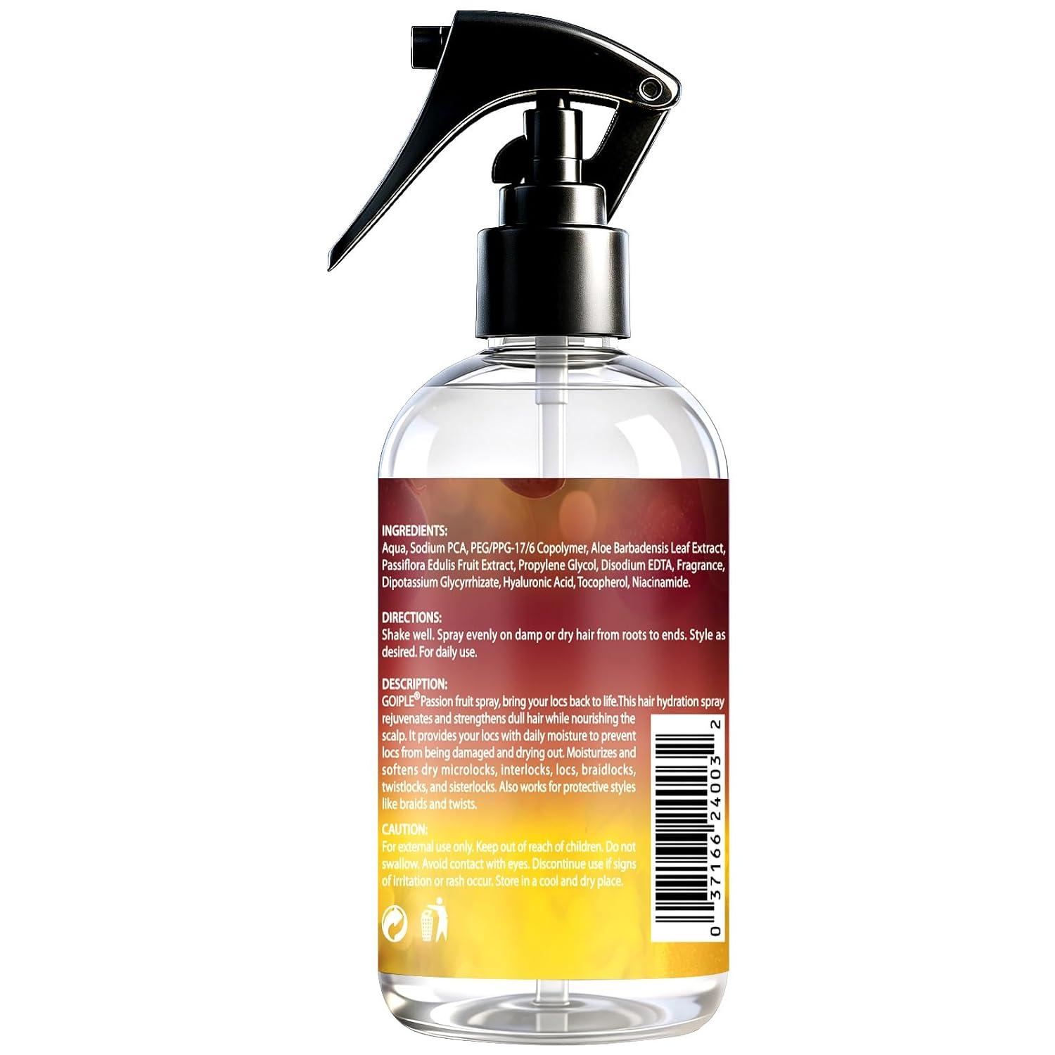 imageLoc Moisturizing Spray for Dull Dry Locs Daily Passion Fruit Hair and Scalp Moisturizer for Dreadlocks Sisterlocks Microlocks Braids Refreshing Moisturizer Loc Spray for Antifrizz 845fl oz