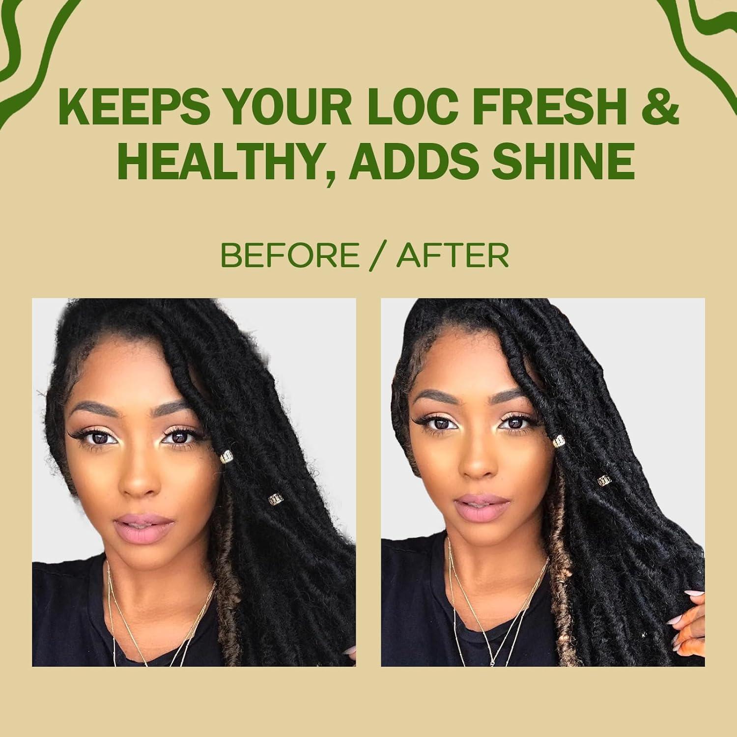 imageLoc Moisturizing Spray for Dull Dry Locs Daily Passion Fruit Hair and Scalp Moisturizer for Dreadlocks Sisterlocks Microlocks Braids Refreshing Moisturizer Loc Spray for Antifrizz 845fl oz