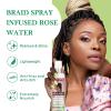 6.8 fl oz Braid Spray Rose Mint for Dreads, Dreadlocks, Locks Spray Rose Water for Itchy Scalp, Shine & Lightweight for Dull Hair Twists, Cornrows, Box Braids Moisturizer(2.27 Fl Oz (Pack of 3))