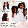 6.8 fl oz Braid Spray Rose Mint for Dreads, Dreadlocks, Locks Spray Rose Water for Itchy Scalp, Shine & Lightweight for Dull Hair Twists, Cornrows, Box Braids Moisturizer(6.8 Fl Oz (Pack of 1))