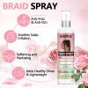 6.8 fl oz Braid Spray Rose Mint for Dreads, Dreadlocks, Locks Spray Rose Water for Itchy Scalp, Shine & Lightweight for Dull Hair Twists, Cornrows, Box Braids Moisturizer(3.4 Fl Oz (Pack of 2))