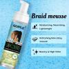 8 fl oz Braid Foam Control Mousse Braiding Hair Mousse for Braids Twist, Locs, No Flake Extra Hold High Shine Style & Moisturizes, Nourishes, Lightweight, Smooth, No Greasy Tea Tree(tea tree-8 fl oz)