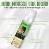 8 fl oz Braid Foam Control Mousse Braiding Hair Mousse for Braids Twist, Locs, No Flake Extra Hold High Shine Style & Moisturizes, Nourishes, Lightweight, Smooth, No Greasy Tea Tree(sweet melon-8fl oz)