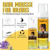 8 fl oz Braid Foam Control Mousse Braiding Hair Mousse for Braids Twist, Locs, No Flake Extra Hold High Shine Style & Moisturizes, Nourishes, Lightweight, Smooth, No Greasy Tea Tree(pineapple-4pcs)