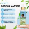 Braid Foam Control Mousse Braiding Mousse No-Water Braid Shampoo for Braids, Twist, Locs – Hair Foaming No Flake Extra Hold – Rinse-Free Dreadlock Shampoo for Build-Up, Odor, Itch & Flakes(2PCS)(braid shampoo & braid mousse-2pcs)