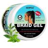 image88OZ Strong Hold Braiding Gel for Twists Locs Cornrows  Tames Frizz High Shine No Flake Easy Edge Controlbraid gel16oz Tea Tree