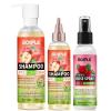 Rose Spray for Hair Loc Rose Water Hair Scalp Moisturizer- 2 in 1 Deep Clean & Conditioner Apple Cider Vinegar Shampoo, Briad Shampoo For Dreadlocks, Locs, Twist, Foam Sulfate Free for Curly Hair 3PCS