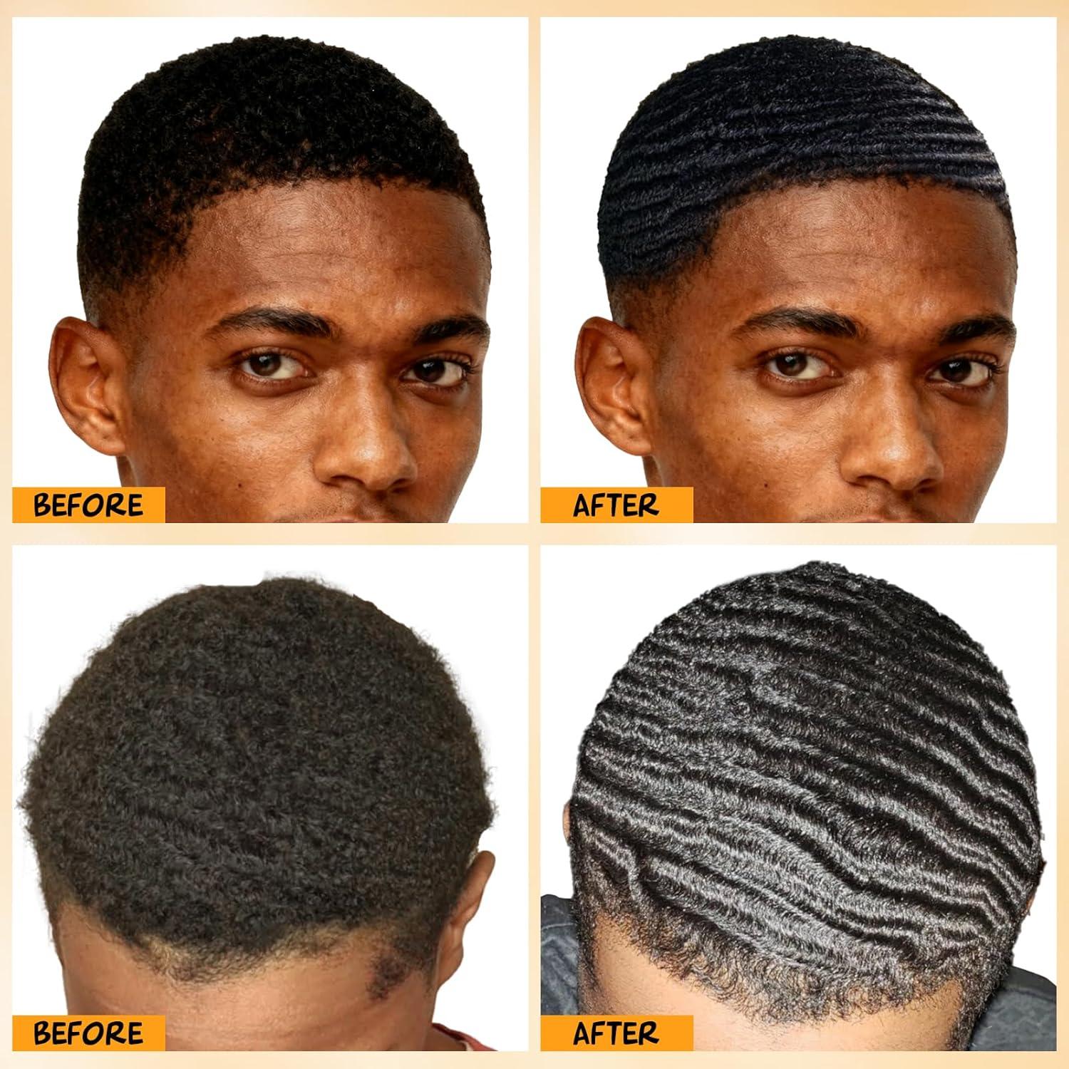 image360 Wave Kit for Men Grooming Kit for 360 Waves 3 Wave Brushes Soft Medium amp Hard Satin Durag Hand Mirror Hair Comb Hair Brush Cleaner Wave Pomade amp Shampoo amp Rosemary Oil Best Gift Set