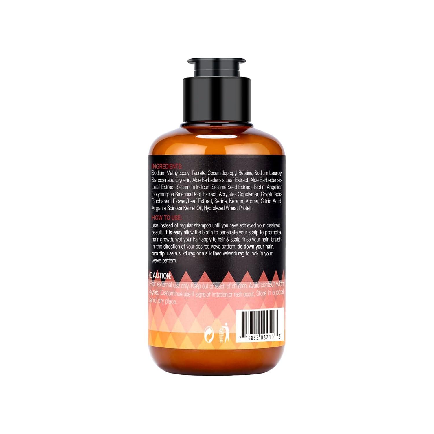 image360 Waves Wash Shampoo Wave Shampoo for Black Men 360 Wave Shampoo Hydration Shampoo Enhance Waves Shampoo Strenghtens Hair Promote Growth Wave Shampoo Easy Wash Hydrate 6 FL OZwhite1pc