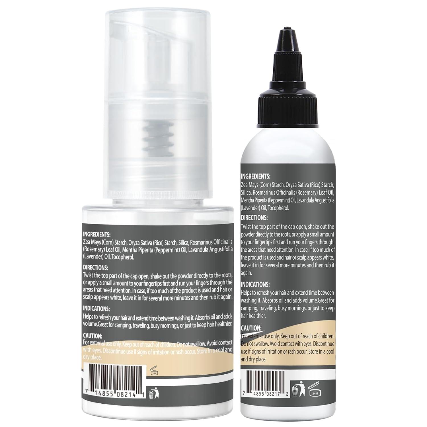 imageDry Shampoo Powder Spray Formulated to Absorb Oil Volumizing Refresh Hair Balance the Scalp and Extend Time Between Washes Waterless Shampoo Natural amp Organic Ingredients for Men Women1176 oz