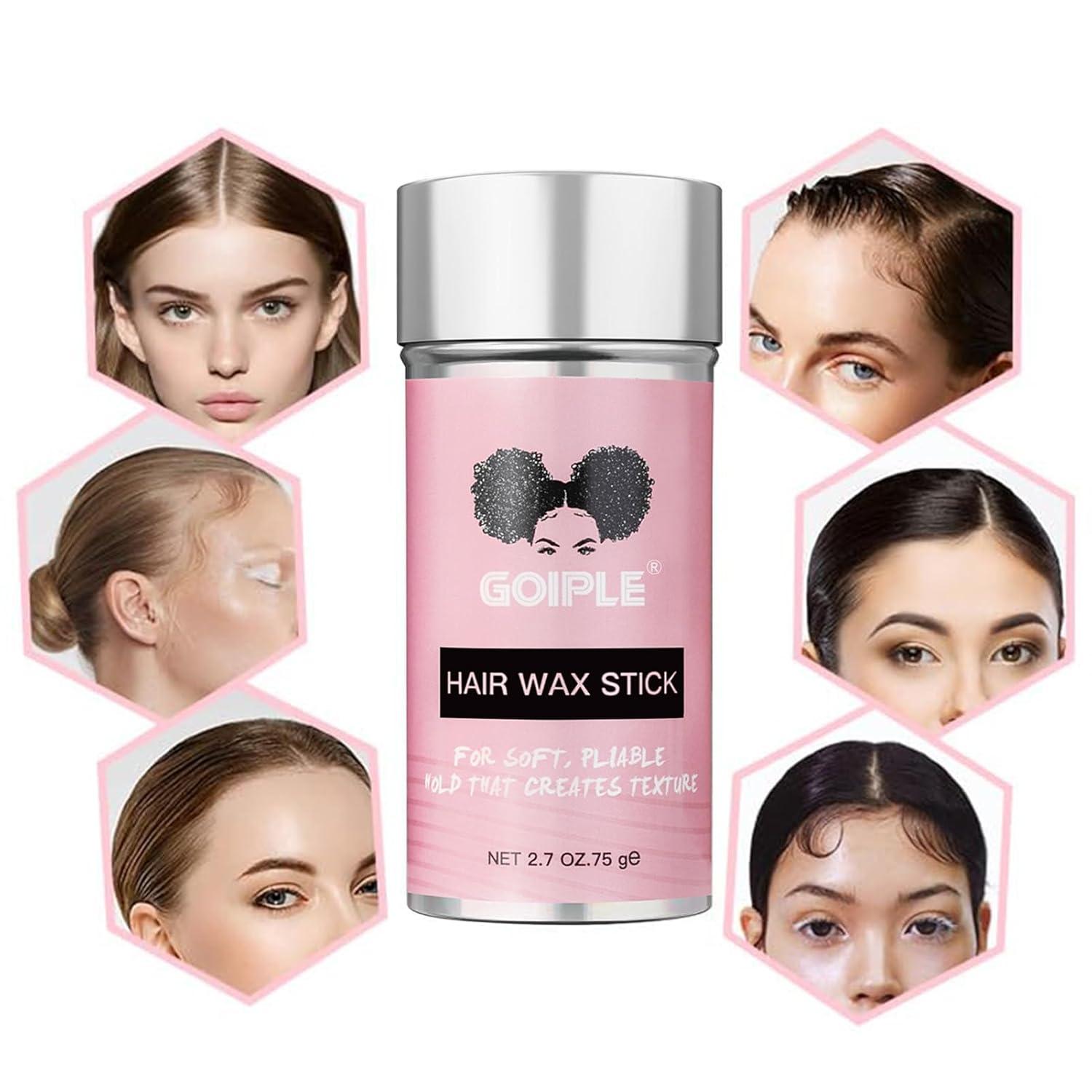 imageGoiple Hair Wax Stick for Hair Nongreasy Styling Hair Pomade Stick Hair Styling Waxes Nourishing Accessories for Men Women amp Kids Wax Stick for Flyaways Hair Care Slick Back Stickwax stickfloral scent2pcs
