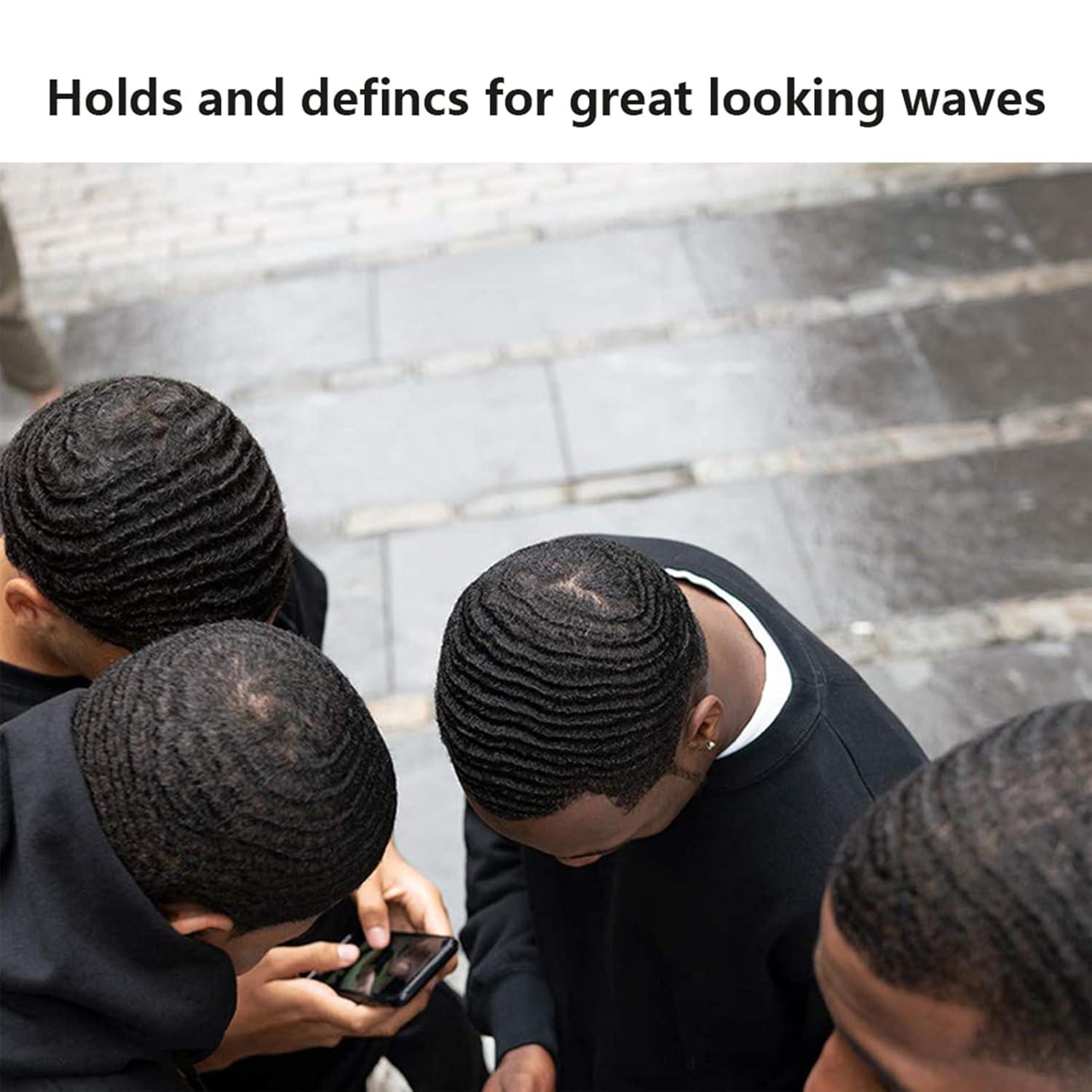 imageNatural Wave Pomade for Men Strong Hold Easy Wash 360 Wave Training Hair Cream Waves Grease for Men Promotes Layered Waves Moisture Control and Silky Shine 4oz4oz wave pomade1pc