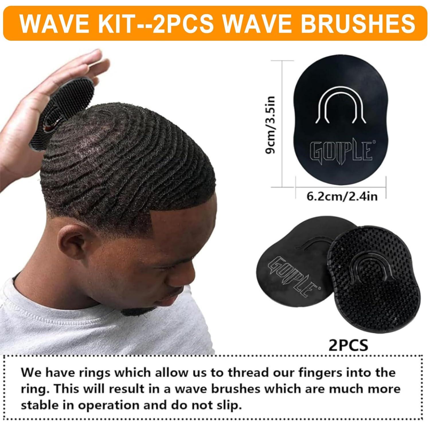 imageNatural Wave Pomade for Men Strong Hold Easy Wash 360 Wave Training Hair Cream Waves Grease for Men Promotes Layered Waves Moisture Control and Silky Shine 4ozpoamdebutterdurags14pcs