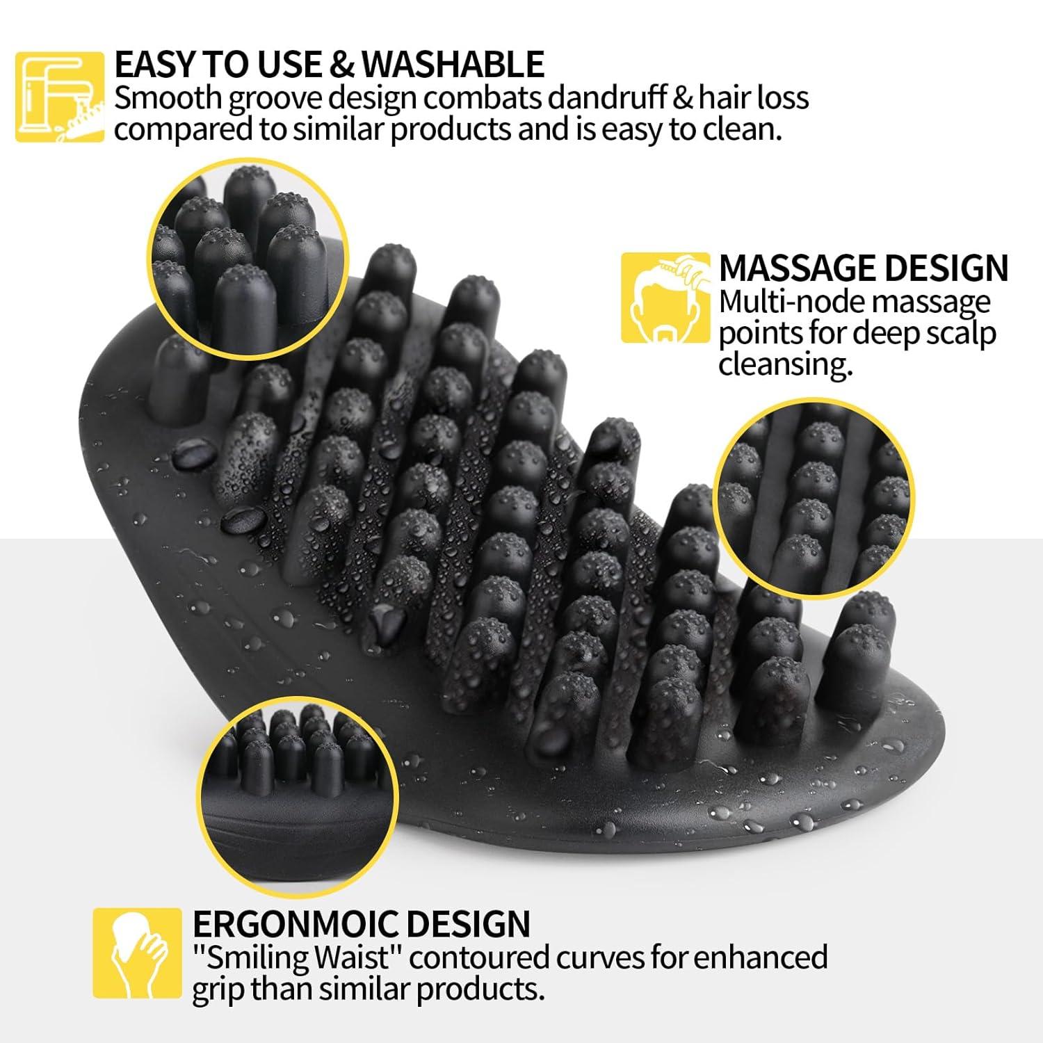 imageWave Kit for Men 360 Wave Shampoo Hydration Enhance Shampoo Wash Pomade 360Hair Greasy for Black Men Biotin Hair Growth Shampoos Strengthens Hair Promote Growth Nourishes with Waves Comb Brush