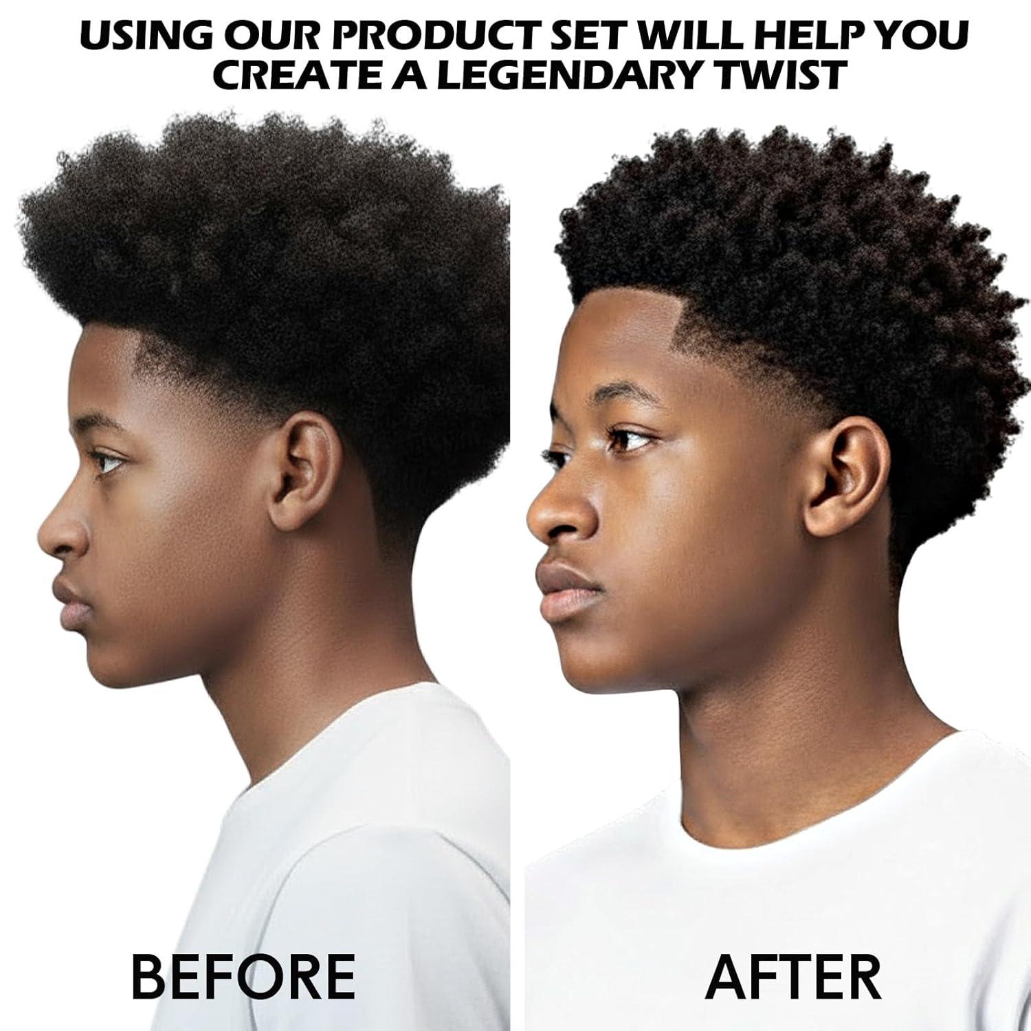imageWave Kit for Men 360 Wave Shampoo Hydration Enhance Shampoo Wash Pomade 360Hair Greasy for Black Men Biotin Hair Growth Shampoos Strengthens Hair Promote Growth Nourishes with Waves Comb Brush