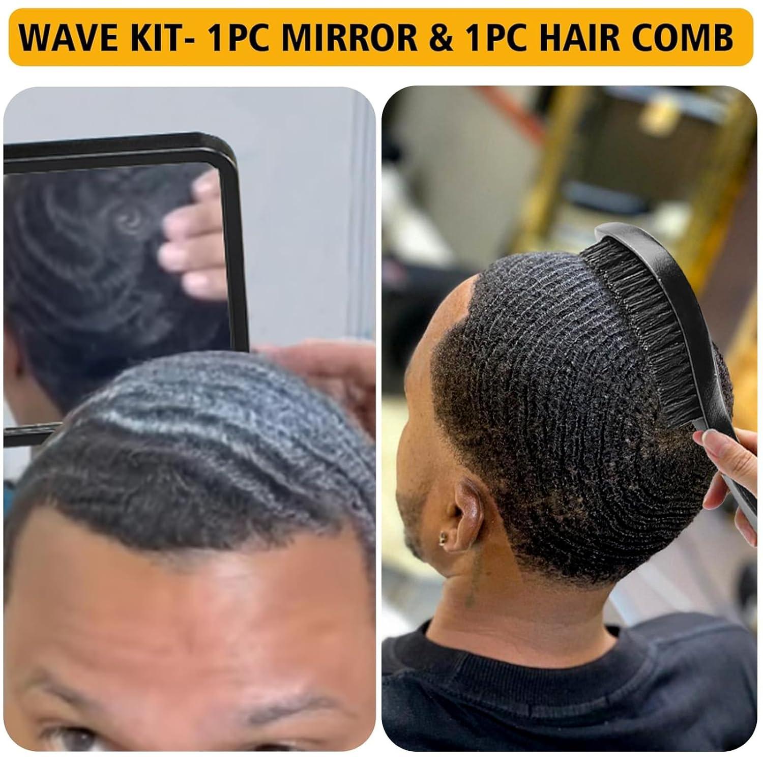 imageWave Pomade for Men Strong Hold Easy Wash 360 Wave Training Hair Cream Waves Grease for Men Promotes Layered Waves Moisture Control and Silky Shine Wave Kit Curved Medium Waves Brush Silky Durag