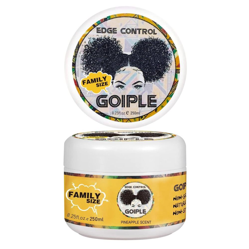 imageEdge Control Wax for Women Strong Hold Nongreasy 4 OZ Edge Wax Styling Gel for Black Women Hair No Flaking White Residue Shine and Smooth Long Lasting For All Hair Types Pineapple Scentedge control250ml