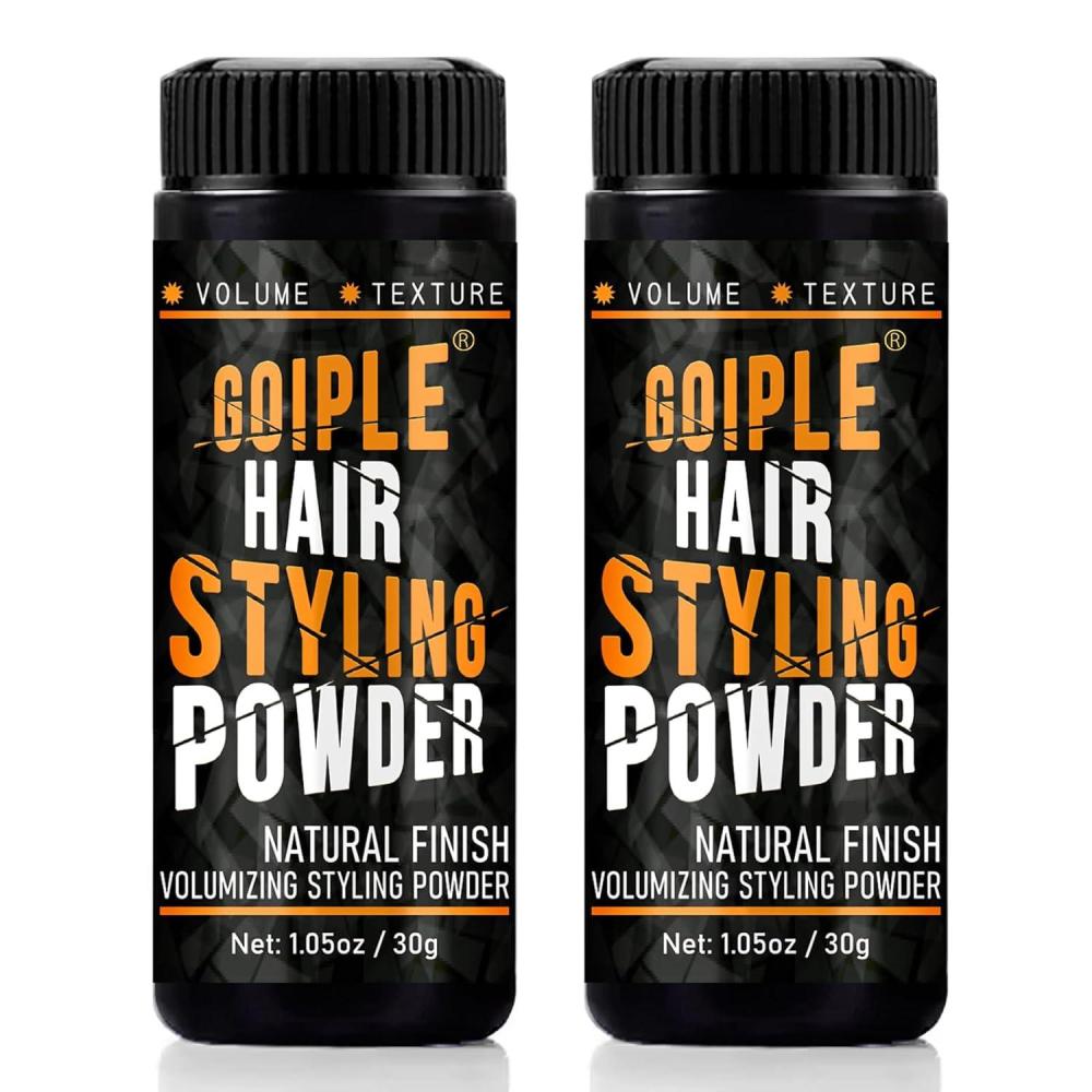 imageGoiple 3PCS Hair Styling Powder 105oz Natural Look Styling for Men Volumizing amp Texturizing Powder Flexible Hold Easy to Apply Texture with No OilGreasyResiduehair powder2pcs