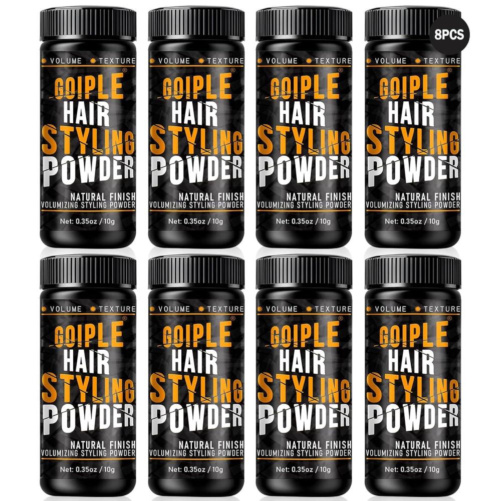 imageGoiple Hair Styling Powder for Men Natural Look Volumizing amp Texturizing Powder With Flexible Hold Easy to Apply No OilGreasyResidue 8pcs