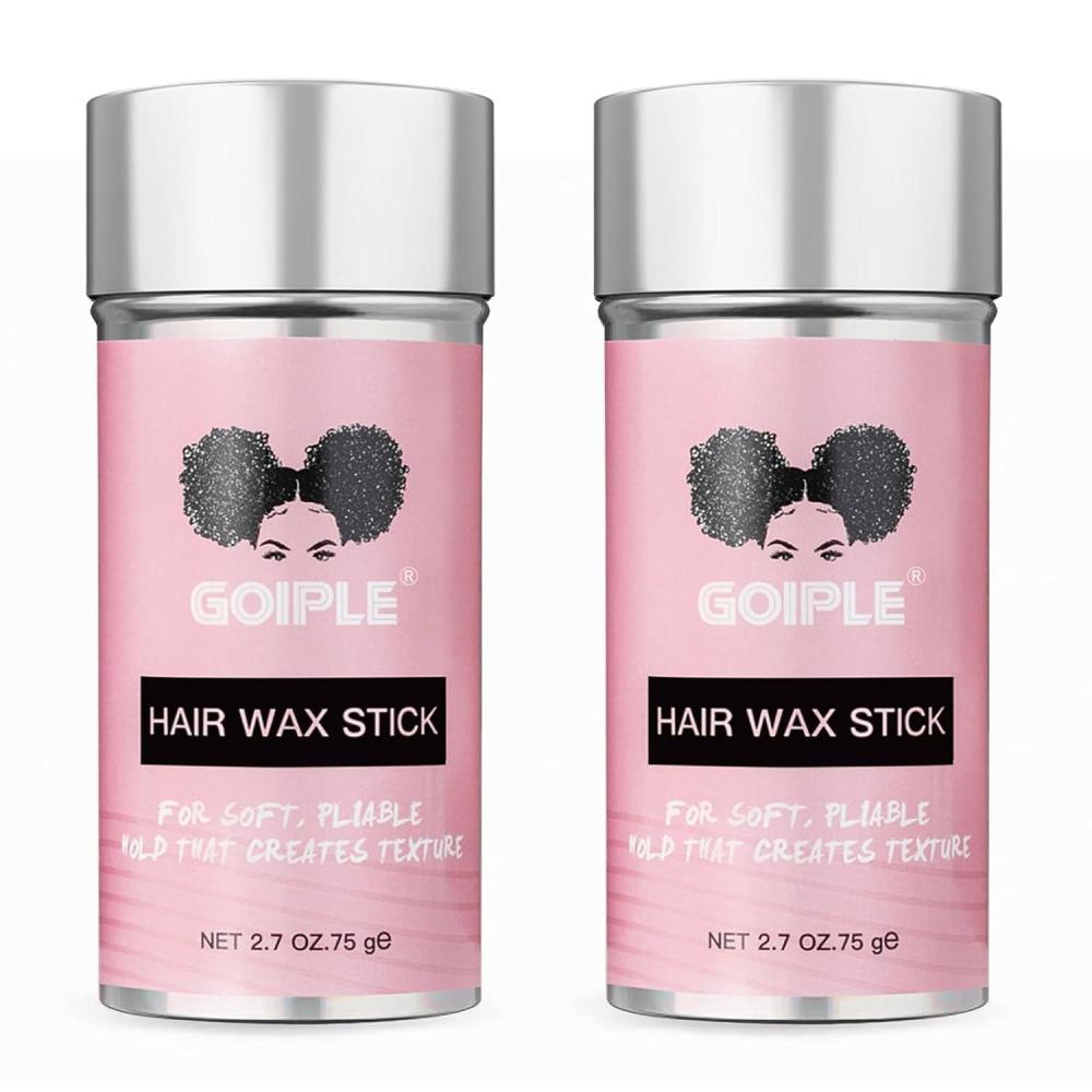 imageGoiple Hair Wax Stick for Hair Nongreasy Styling Hair Pomade Stick  Hair Styling Waxes Nourishing Accessories for Men Women amp Kids Wax Stick for Flyaways  Hair Care Slick Back Stickwax stickfloral scent2pcs