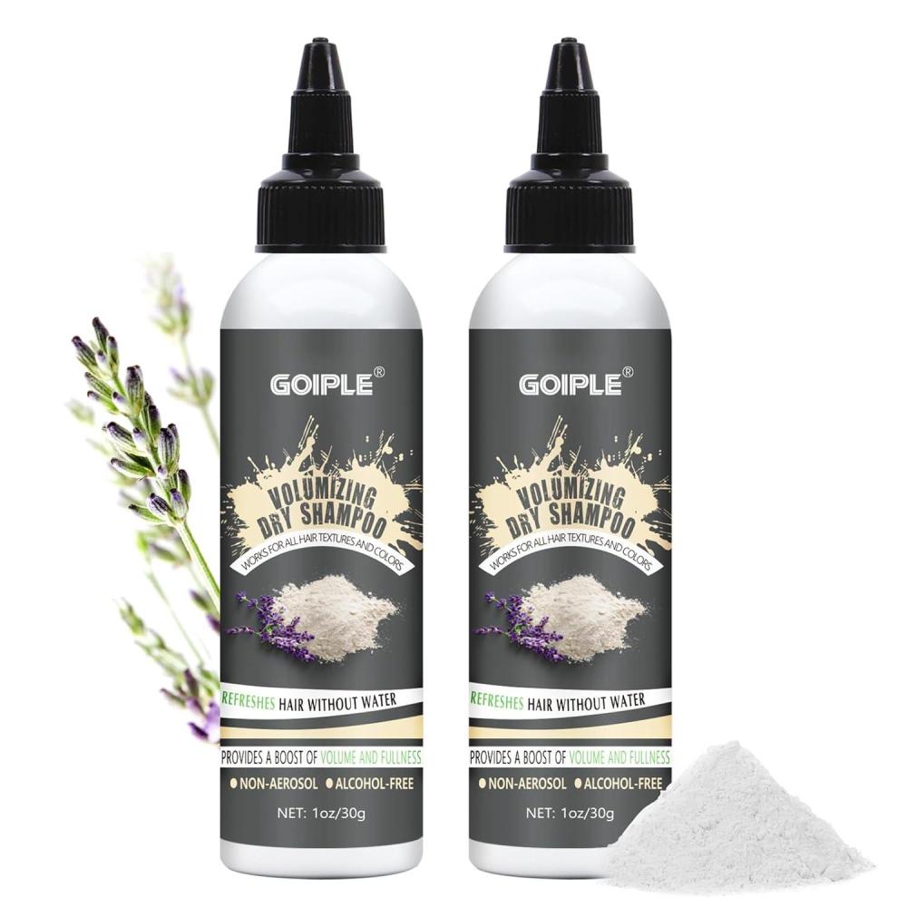 imageGoiple Powder Dry Shampoo Natural amp Organic Ingredients for Men Women Hair Dry Shampoo Volume amp Fullness for Oily Hair for Refreshed for All Hair Types 2pcs