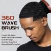 360 Curved Wave Brush For Men & Beard – Hard Palm Wave Hair Brushes Wave Styler Great for Wolfing – 360 Wolfin Pro Nylon Hard Bristle Brush for Barbers & Daily Use Idea for Black Hair (Red)