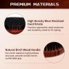 360 Curved Wave Brush For Men & Beard – Hard Palm Wave Hair Brushes Wave Styler Great for Wolfing – 360 Wolfin Pro Nylon Hard Bristle Brush for Barbers & Daily Use Idea for Black Hair (Red)