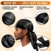 360 Wave Kit for Men Grooming Kit for 360 Waves – 3 Wave Brushes, Soft, Medium & Hard – Satin Durag, Hand Mirror, Hair Comb, Hair Brush Cleaner, Wave Pomade & Shampoo & Rosemary Oil – Best Gift Set