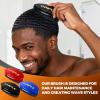360 Wave Kit for Men Grooming Kit for 360 Waves – 3 Wave Brushes, Soft, Medium & Hard – Satin Durag, Hand Mirror, Hair Comb, Hair Brush Cleaner, Wave Pomade & Shampoo & Rosemary Oil – Best Gift Set