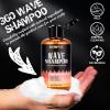 360 Waves Wash Shampoo -Wave Shampoo for Black Men 360 Wave Shampoo Hydration Shampoo Enhance Waves Shampoo Strenghtens Hair Promote Growth Wave Shampoo Easy Wash Hydrate (6 FL OZ)(white-1pc)