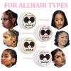 8.8oz Edge Control Wax for Women Strong Hold Non-greasy Edge Control Smoother Edge Wax Styling Gel Edge Control for Black Hair No Flaking, White Residue, Shine and Smooth (Sweet Peach)(edge control-8pcs)
