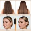 Boar Bristle Slick Back Hair Brush for Smooth Flyaways, Frizz, Sleek Ponytail, Buns and Edge Baby Hair, Teasing | Hair Comb, Edge Brush, Teasing Brush Styling Accessories for Girls, Kids, Women & Men