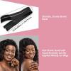 Edge Control Wax Strong Hold Non-greasy Hair Styling Gel – Edge Wax No Flaking Edge Control for Black Hair Edge Wax for Women Rose&Black Castor Oil for Hair Growth Edge Brush Hair Braid Bonnet(Edge Control-6pcs)