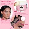 Edge Control Wax Strong Hold Non-greasy Hair Styling Gel – Edge Wax No Flaking Edge Control for Black Hair Edge Wax for Women Rose&Black Castor Oil for Hair Growth Edge Brush Hair Braid Bonnet(Edge Control-bonnet-6pcs)