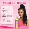 Edge Control Wax Strong Hold Non-greasy Hair Styling Gel – Edge Wax No Flaking Edge Control for Black Hair Edge Wax for Women Rose&Black Castor Oil for Hair Growth Edge Brush Hair Braid Bonnet(Edge Control Set-7pcs)