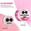 Edge Control Wax Strong Hold Non-greasy Hair Styling Gel – Edge Wax No Flaking Edge Control for Black Hair Edge Wax for Women Rose&Black Castor Oil for Hair Growth Edge Brush Hair Braid Bonnet(edge control-1pc)