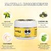 Edge Control Wax for Women Strong Hold Non-greasy, 4 OZ Edge Wax Styling Gel for Black Women Hair No Flaking, White Residue, Shine and Smooth, Long Lasting For All Hair Types (Pineapple Scent)(edge control-250ml)