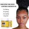 Edge Control Wax for Women Strong Hold Non-greasy, 4 OZ Edge Wax Styling Gel for Black Women Hair No Flaking, White Residue, Shine and Smooth, Long Lasting For All Hair Types (Pineapple Scent)(4 Ounce)