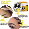 Edge Control Wax for Women Strong Hold Non-greasy, 4 OZ Edge Wax Styling Gel for Black Women Hair No Flaking, White Residue, Shine and Smooth, Long Lasting For All Hair Types (Pineapple Scent)(4 Ounce)