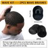 Goiple Wave Pomade for Men Strong Hold Easy Wash 360 Wave Training Hair Cream, Waves Grease for Men Promotes Layered Waves, Moisture, Control and Silky Shine Pomade Brushe Silky Durag Cap Set