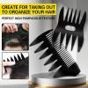 Hair Styling Combs Set Wide Tooth Texture Comb For Men, Christmas Gift for Men Barber Brush Comb Set Barber Tools for All Types | Hair Styling Powder for Mens Texture Powder Flexible Hold Matte Finish(yellow)
