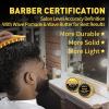 Hair Twist Sponge Brush Twist Styler Comb for Black Men – Washable Afro Curl Sponge Racket for Barbers & Daily Use, Ideal for Coiled, 4C Hair – Wave Pomade Butter Rubber Large Tooth Brush Set (Gold)