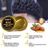 Hair Twist Sponge Brush Twist Styler Comb for Black Men – Washable Afro Curl Sponge Racket for Barbers & Daily Use, Ideal for Coiled, 4C Hair – Wave Pomade Butter Rubber Large Tooth Brush Set (Gold)