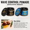 Natural Wave Pomade Strong Hold Easy Wash 360 Wave Training Hair Cream – Waves Grease for Men Water-Based Hair Cream Moisture Control – 360 Waves Wash Shampoo Enhance Waves Hair Shampoo for Black Men