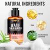 Natural Wave Pomade Strong Hold Easy Wash 360 Wave Training Hair Cream – Waves Grease for Men Water-Based Hair Cream Moisture Control – 360 Waves Wash Shampoo Enhance Waves Hair Shampoo for Black Men