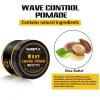 Natural Wave Pomade for Men Strong Hold, Easy Wash 360 Wave Training Hair Cream, Waves Grease for Men Promotes Layered Waves, Moisture, Control and Silky Shine 4oz(4oz wave pomade-4pcs)