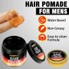 Original Hair Pomade for Men Strong Hold – High Shine Mens Hair Gel Pomade Water Based Mens Hair Products- Flake Free Hair Gel Easy To Wash Out All Day Hold For All Hairstyles 2PCS
